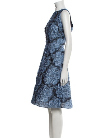 Badgley Mischka Printed Midi Length Dress