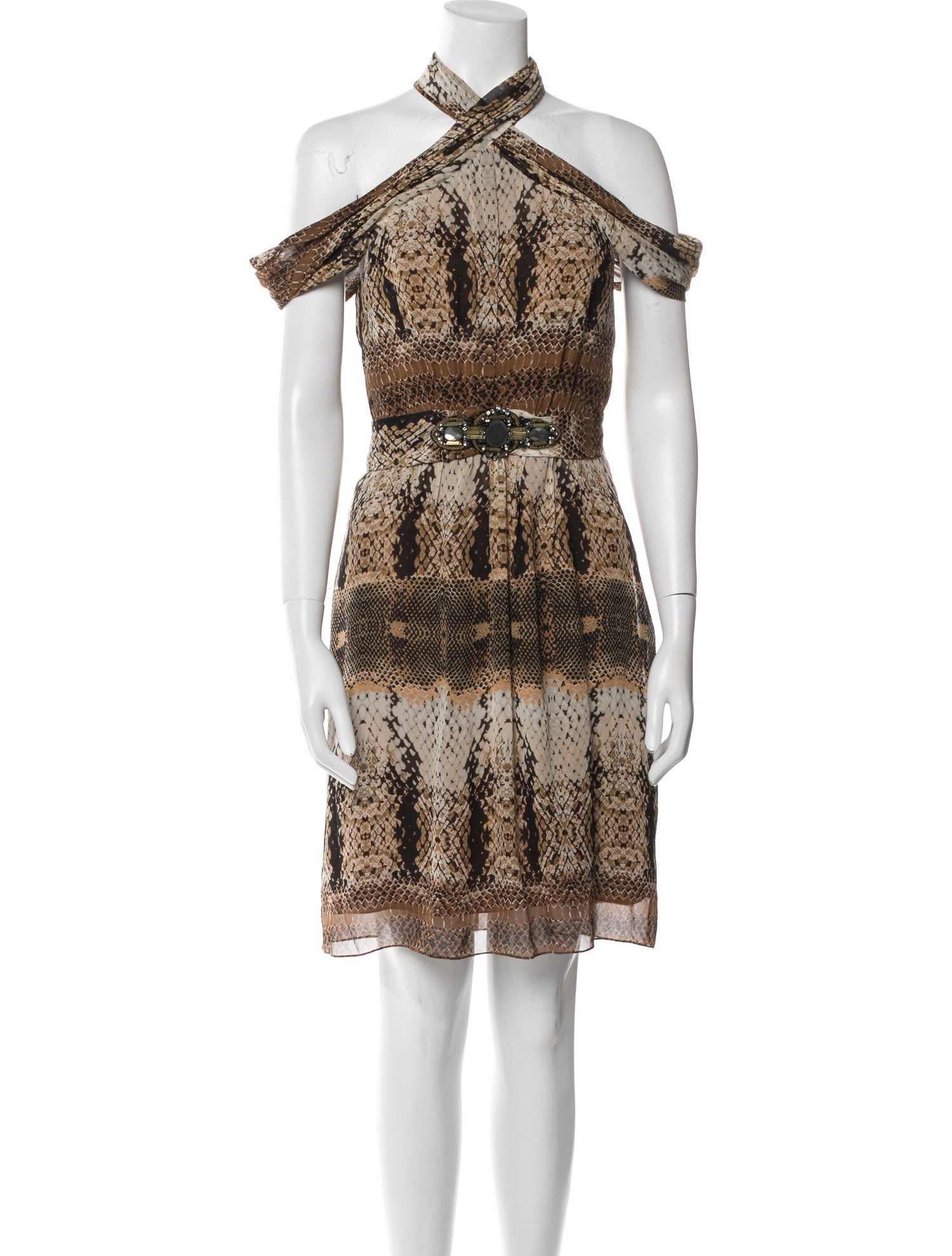 Badgley Mischka Silk Mini Dress