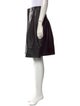 Badgley Mischka Leather Knee-Length Skirt