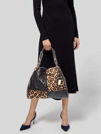 Badgley Mischka Leather Hobo