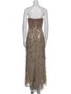 Badgley Mischka Silk Long Dress