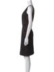 Badgley Mischka Printed Knee-Length Dress