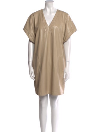 Badgley Mischka V-Neck Mini Dress