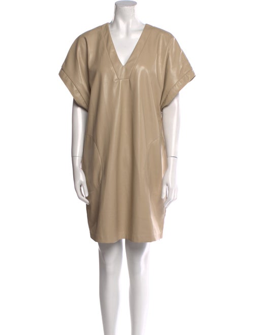 Badgley Mischka V-Neck Mini Dress