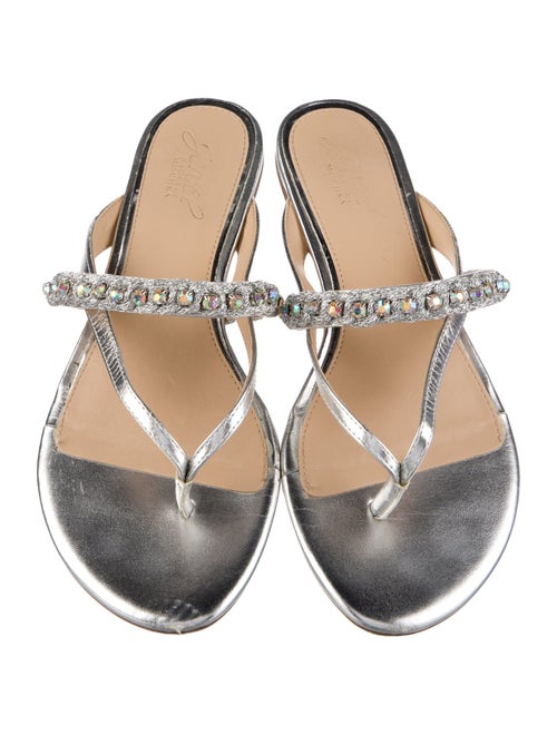 Badgley Mischka Glitter Slides