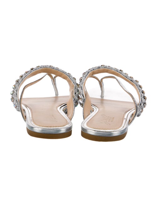 Badgley Mischka Glitter Slides