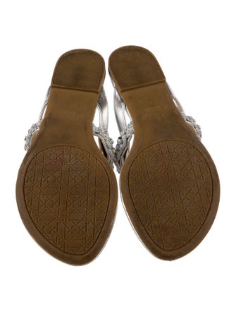 Badgley Mischka Glitter Slides