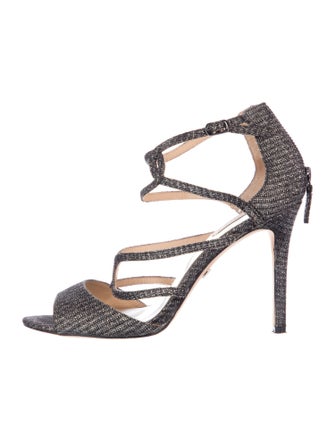 Badgley Mischka Glitter Sandals