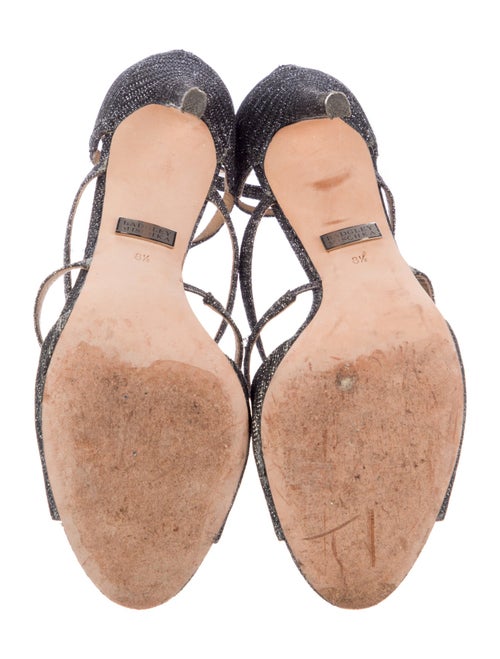 Badgley Mischka Glitter Sandals