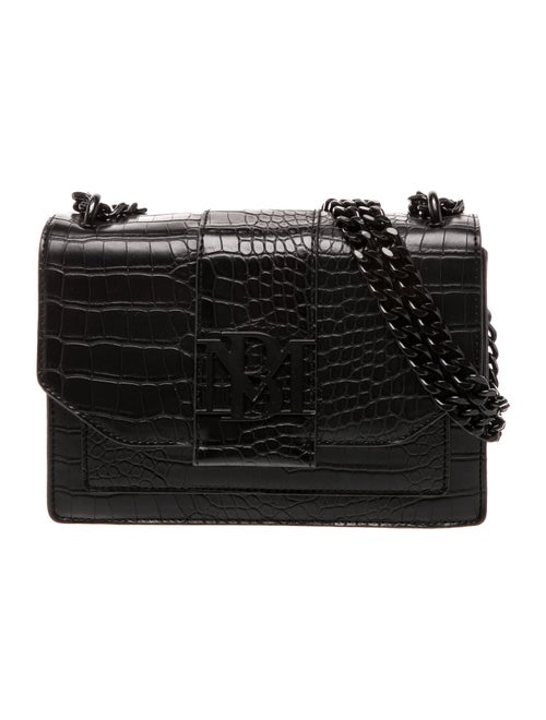 Badgley Mischka Embossed Leather Crossbody Bag