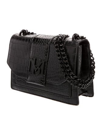 Badgley Mischka Embossed Leather Crossbody Bag