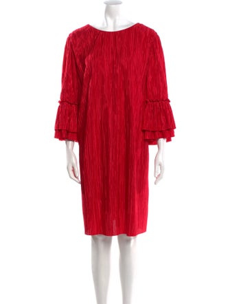 Badgley Mischka Bateau Neckline Mini Dress