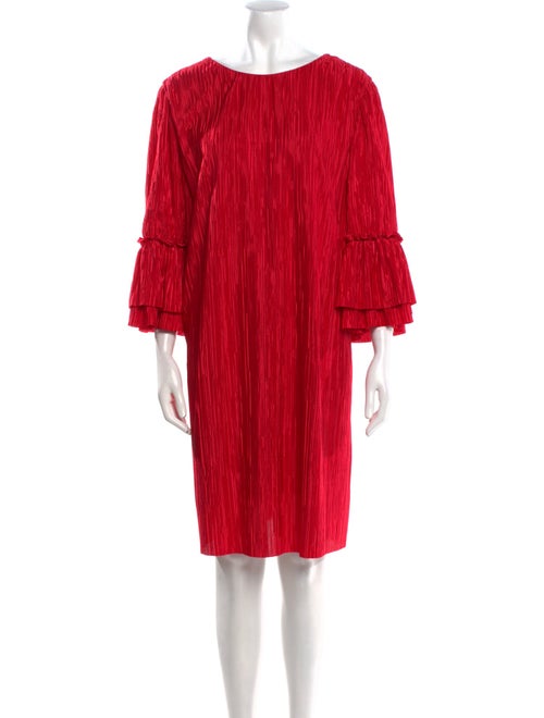 Badgley Mischka Bateau Neckline Mini Dress