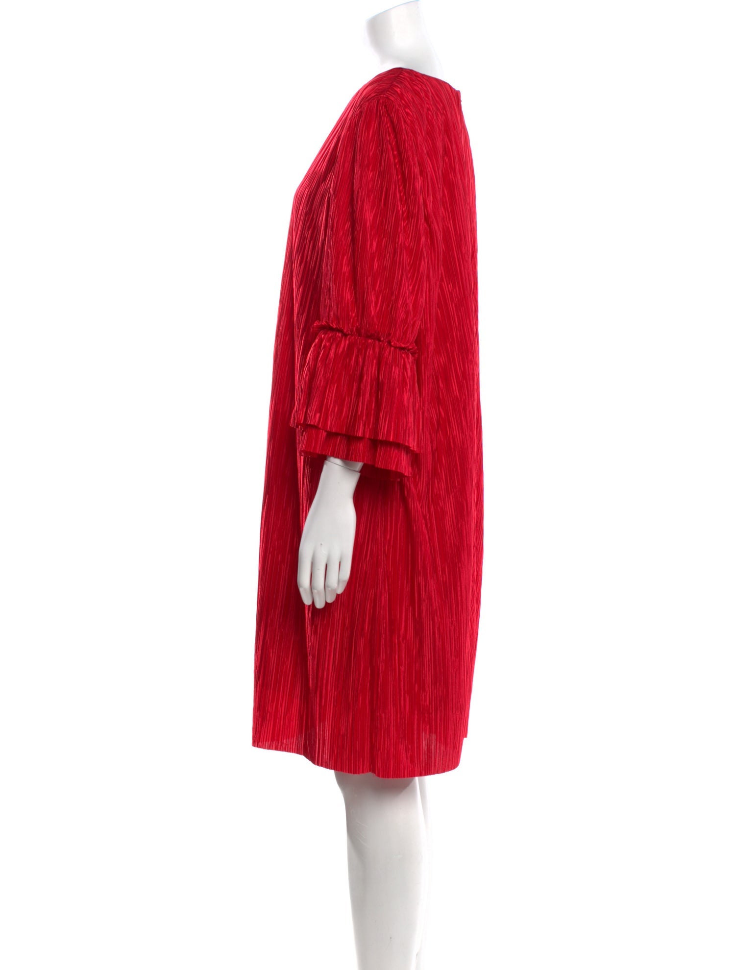 Badgley Mischka Bateau Neckline Mini Dress