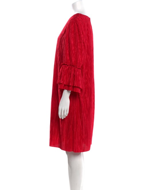 Badgley Mischka Bateau Neckline Mini Dress