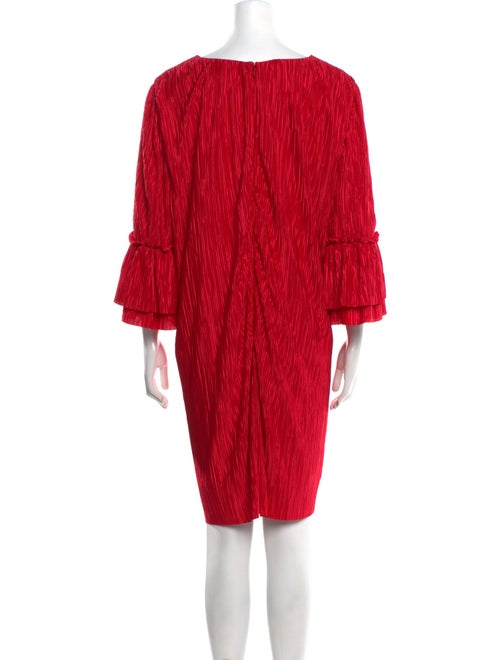 Badgley Mischka Bateau Neckline Mini Dress