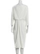Badgley Mischka Cowl Neck Midi Length Dress