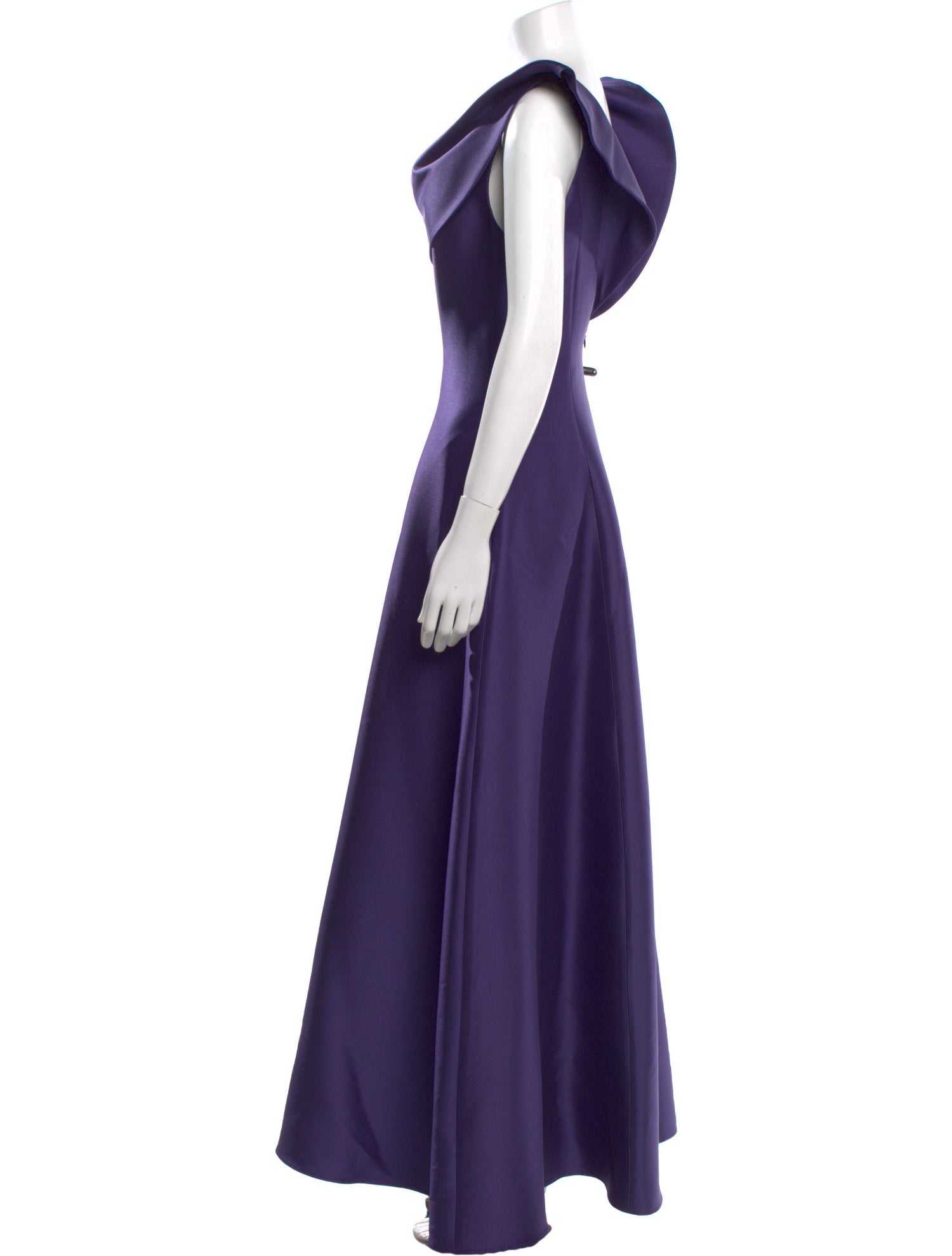 Badgley Mischka Off-The-Shoulder Long Dress