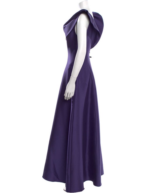 Badgley Mischka Off-The-Shoulder Long Dress