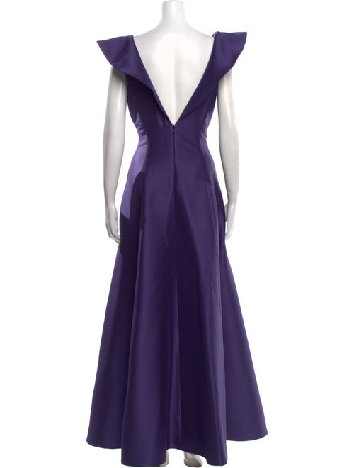 Badgley Mischka Off-The-Shoulder Long Dress