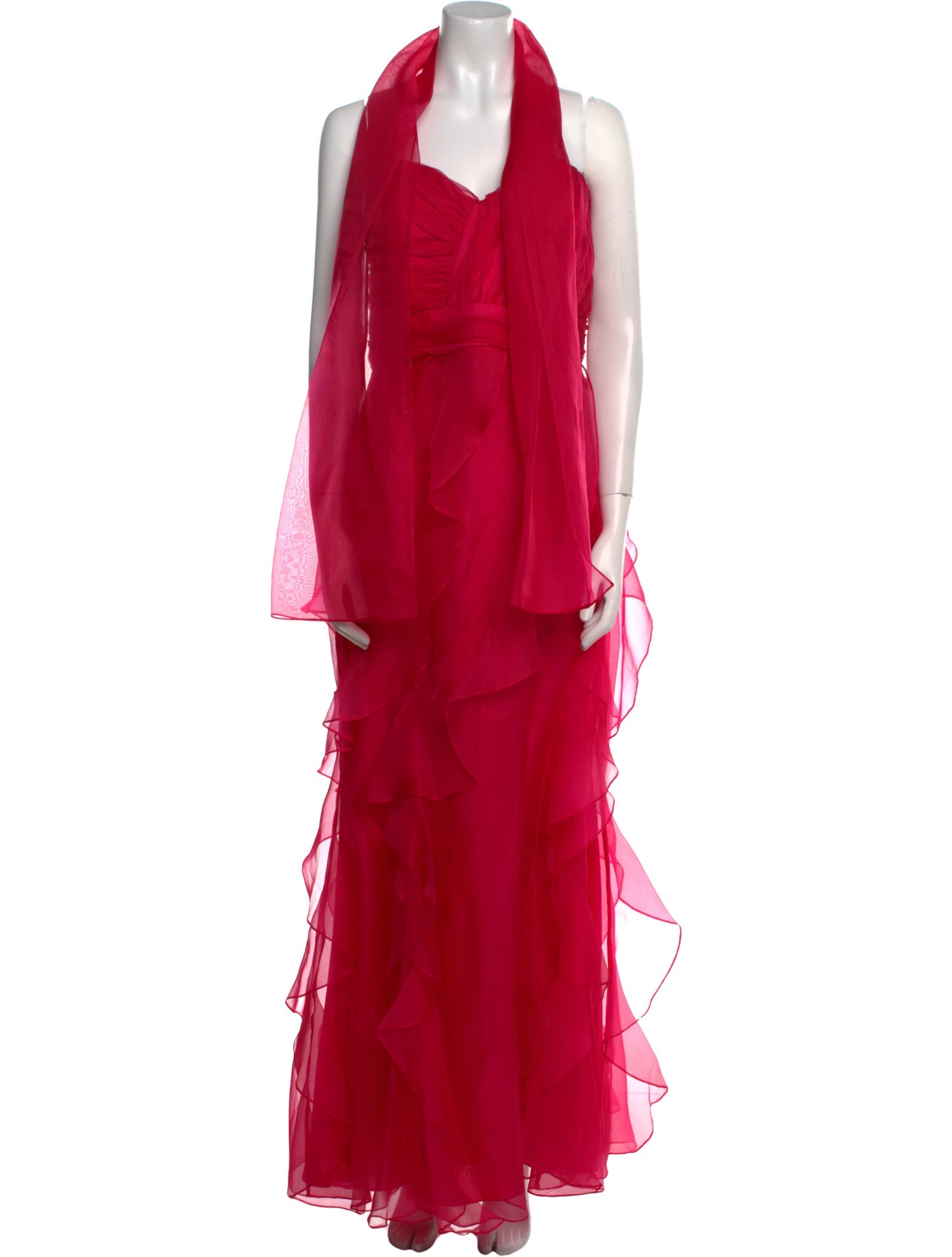 Badgley Mischka Strapless Long Dress