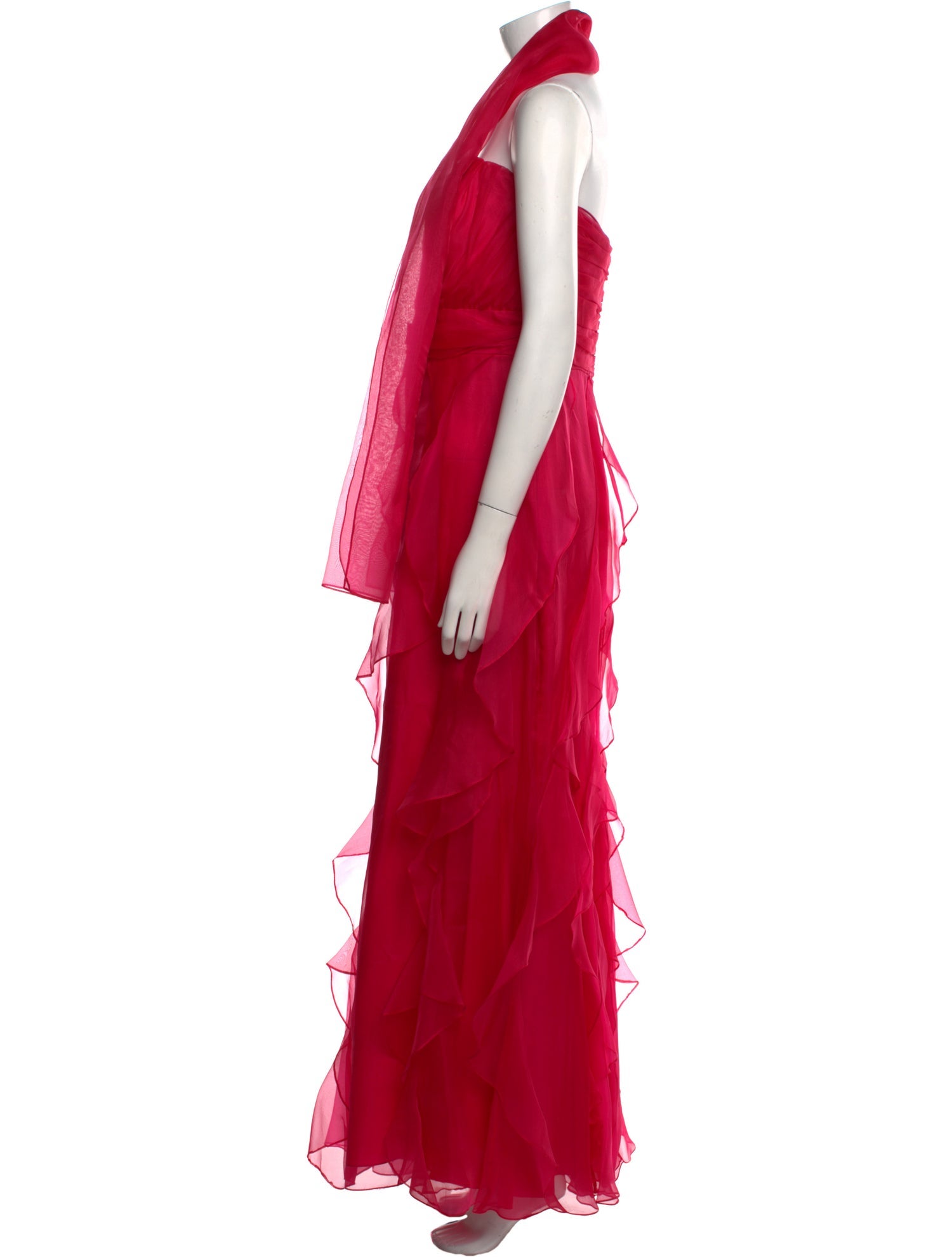 Badgley Mischka Strapless Long Dress