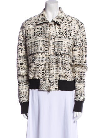 Badgley Mischka Tweed Pattern Jacket