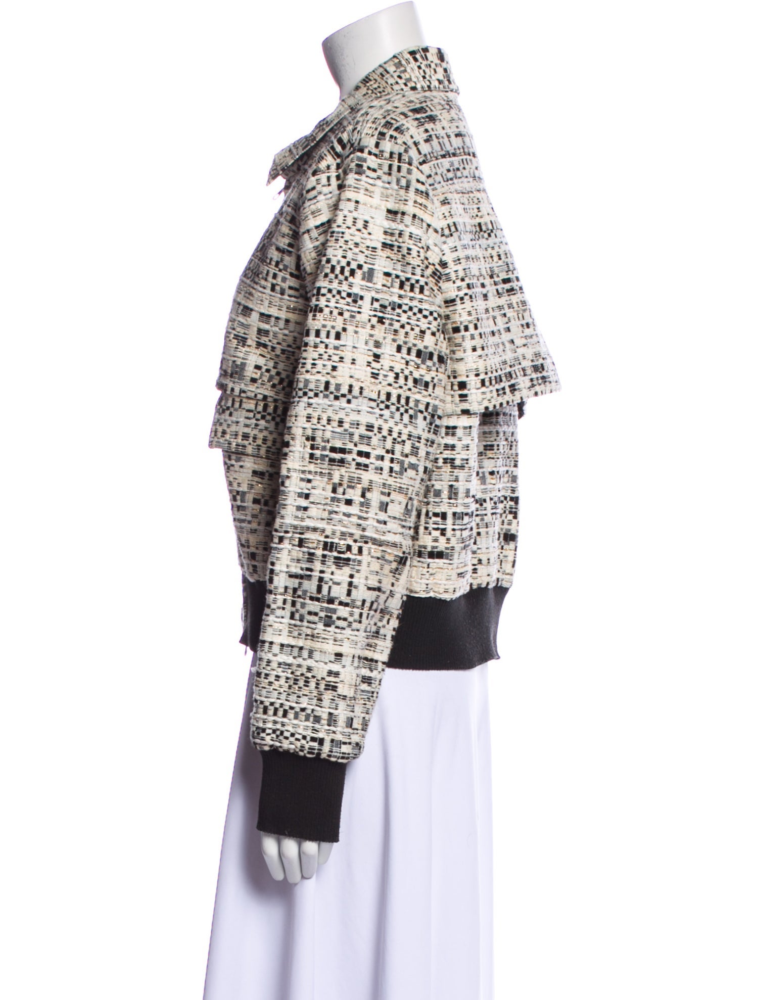 Badgley Mischka Tweed Pattern Jacket