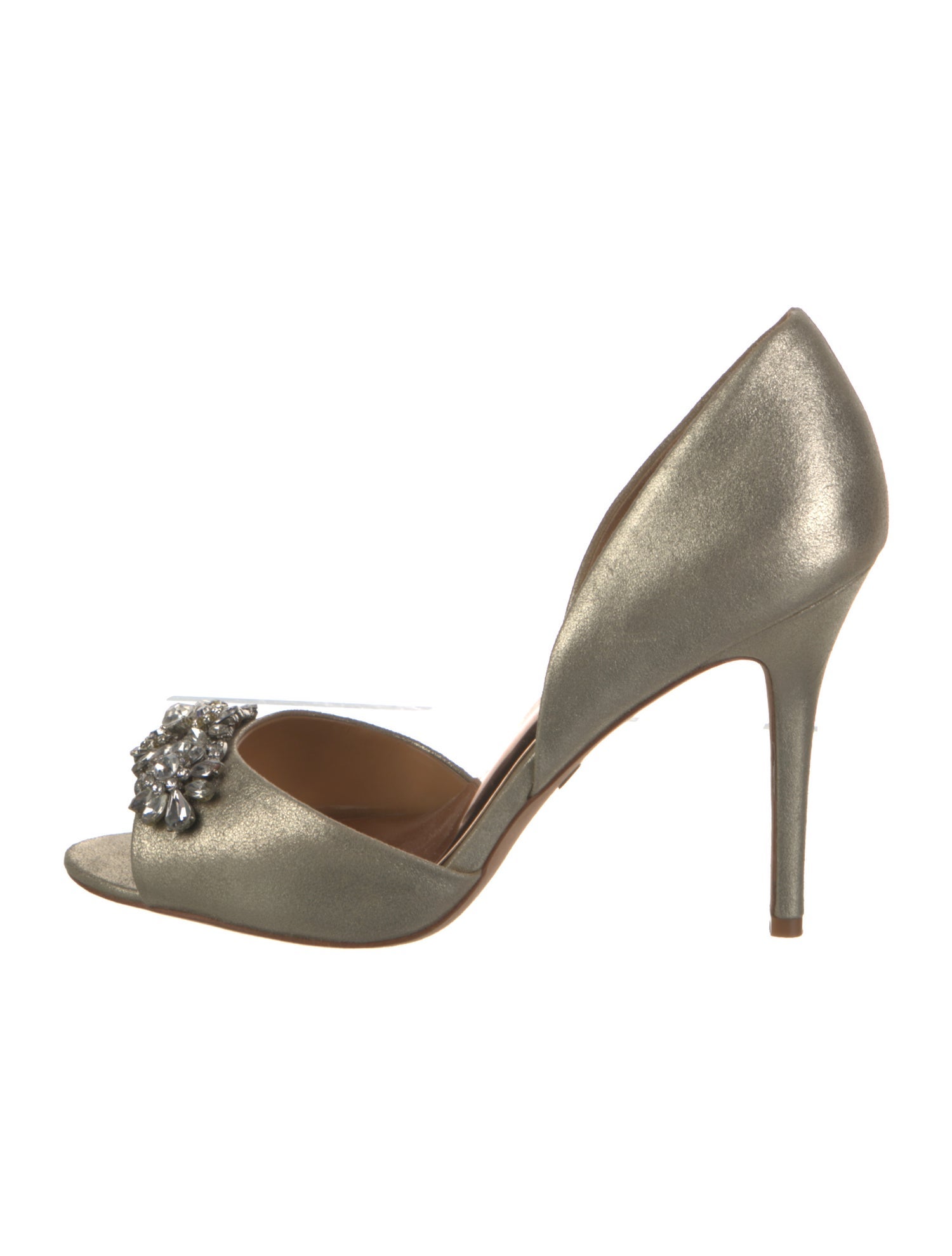 Badgley Mischka Crystal Embellishments D'Orsay Pumps