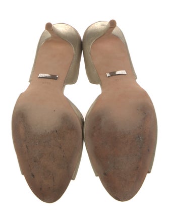 Badgley Mischka Crystal Embellishments D'Orsay Pumps