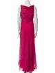 Badgley Mischka Silk Long Dress