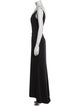 Badgley Mischka One-Shoulder Long Dress