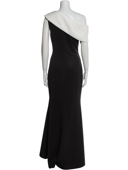 Badgley Mischka One-Shoulder Long Dress