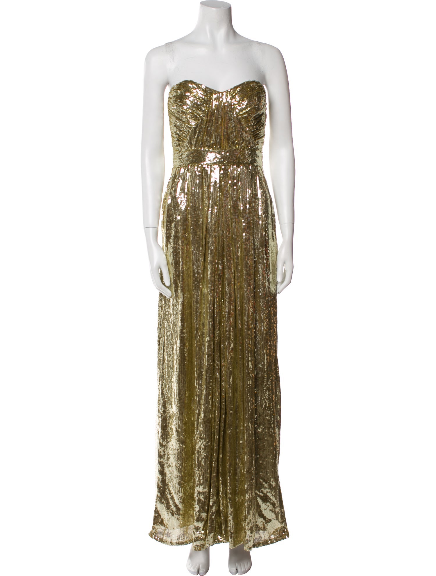 Badgley Mischka Strapless Long Dress