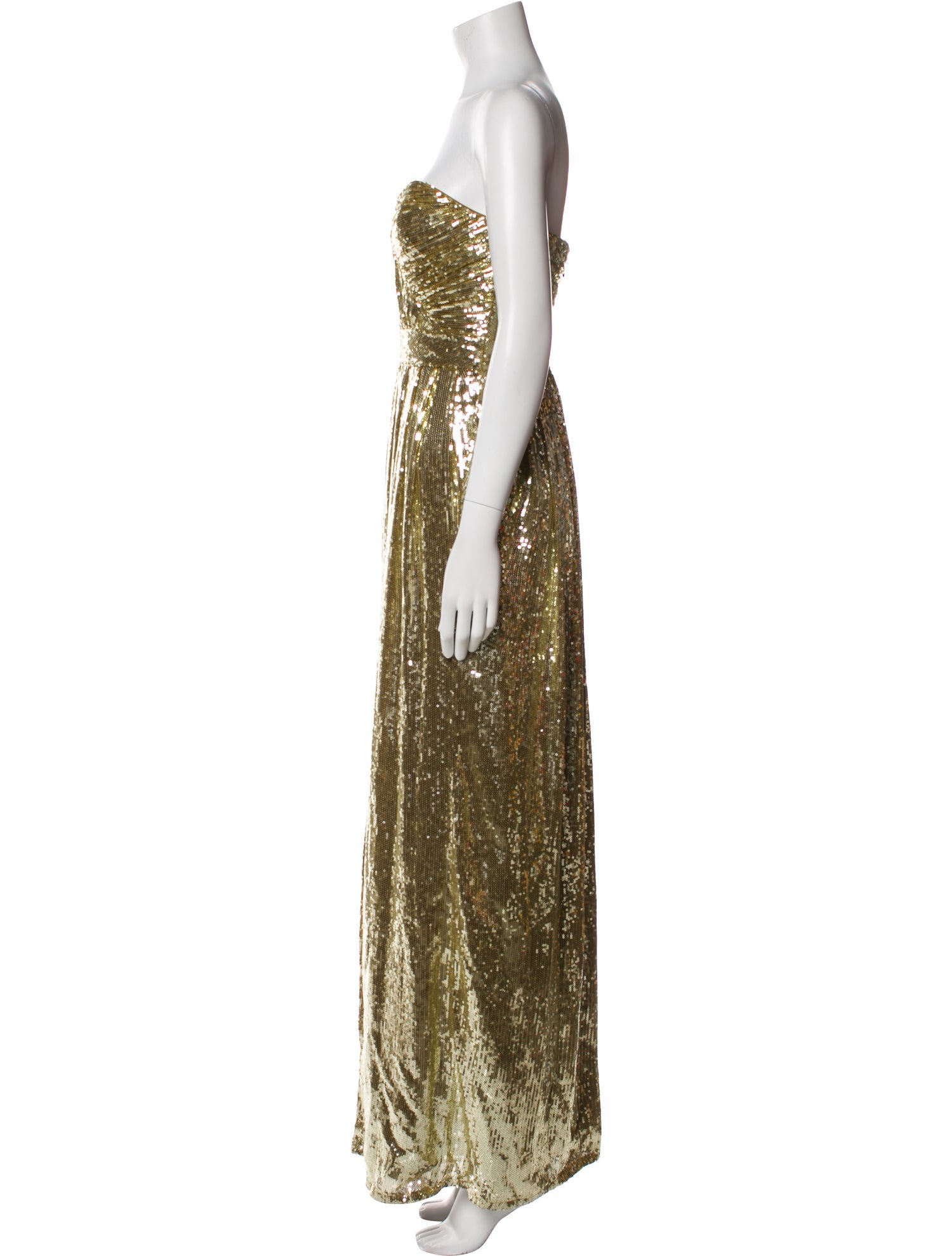 Badgley Mischka Strapless Long Dress