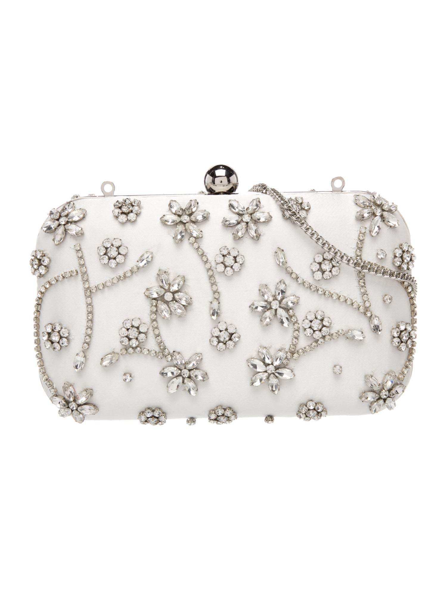 Badgley Mischka Satin Minaudière