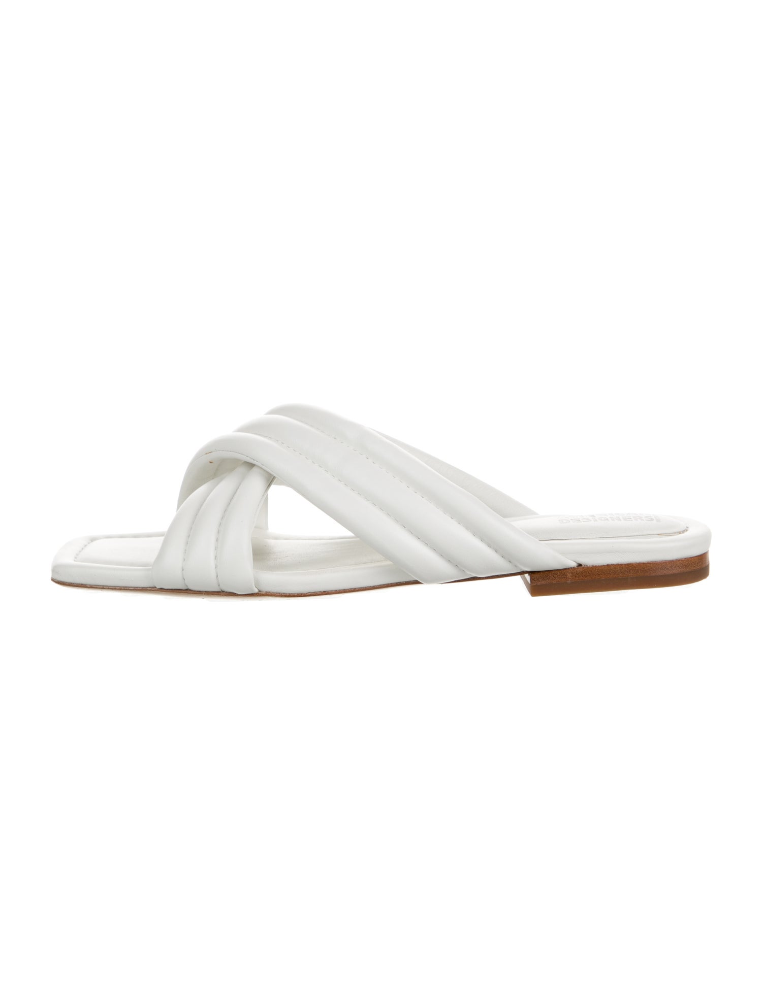 Badgley Mischka Leather Slides