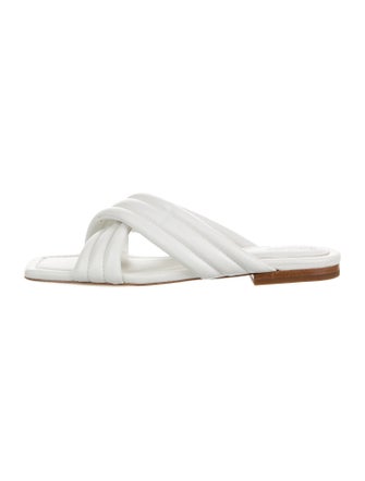 Badgley Mischka Leather Slides