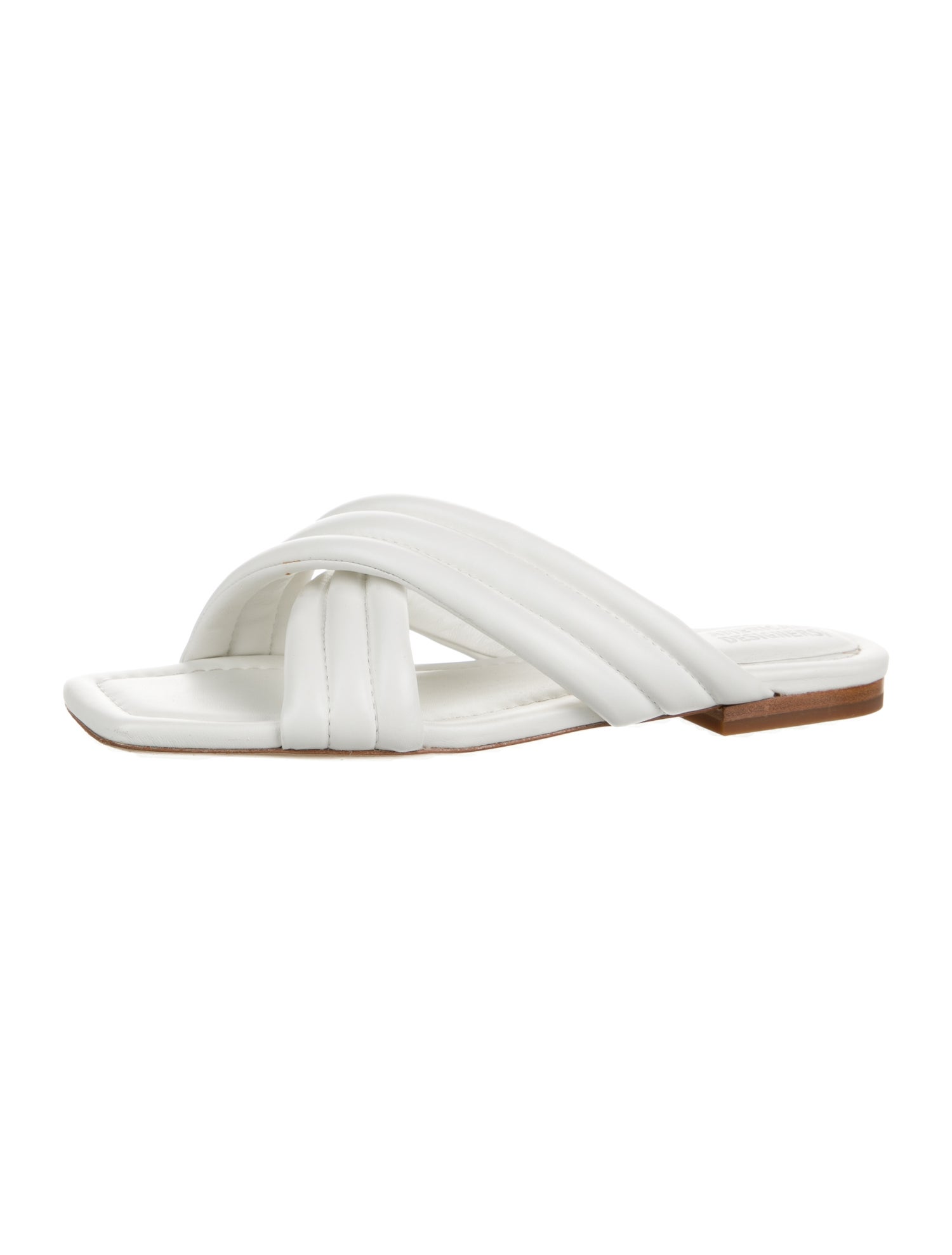 Badgley Mischka Leather Slides