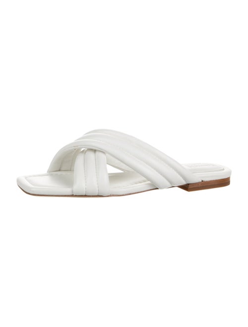 Badgley Mischka Leather Slides