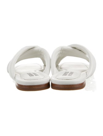Badgley Mischka Leather Slides