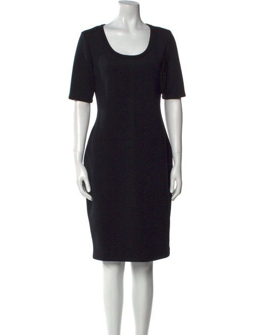 Badgley Mischka Scoop Neck Knee-Length Dress