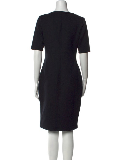 Badgley Mischka Scoop Neck Knee-Length Dress