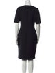 Badgley Mischka Scoop Neck Knee-Length Dress