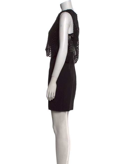 Badgley Mischka Crew Neck Knee-Length Dress
