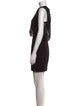 Badgley Mischka Crew Neck Knee-Length Dress