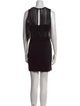 Badgley Mischka Crew Neck Knee-Length Dress