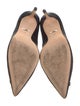 Badgley Mischka Satin Crystal Embellishments Pumps