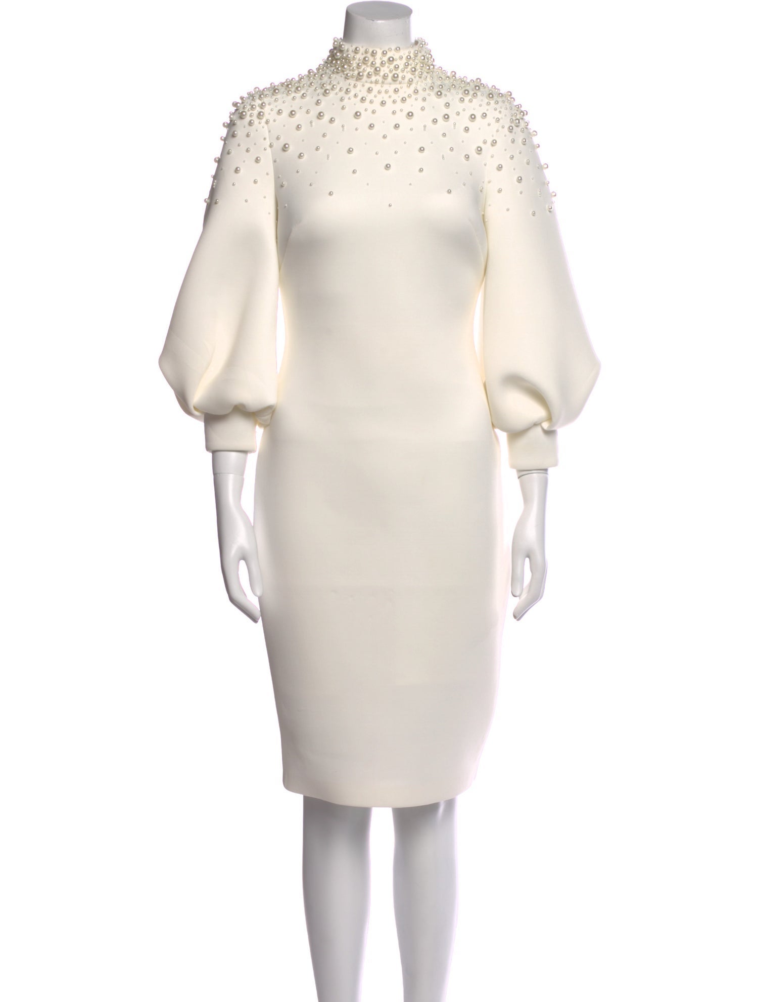 Badgley Mischka Mock Neck Knee-Length Dress w/ Tags