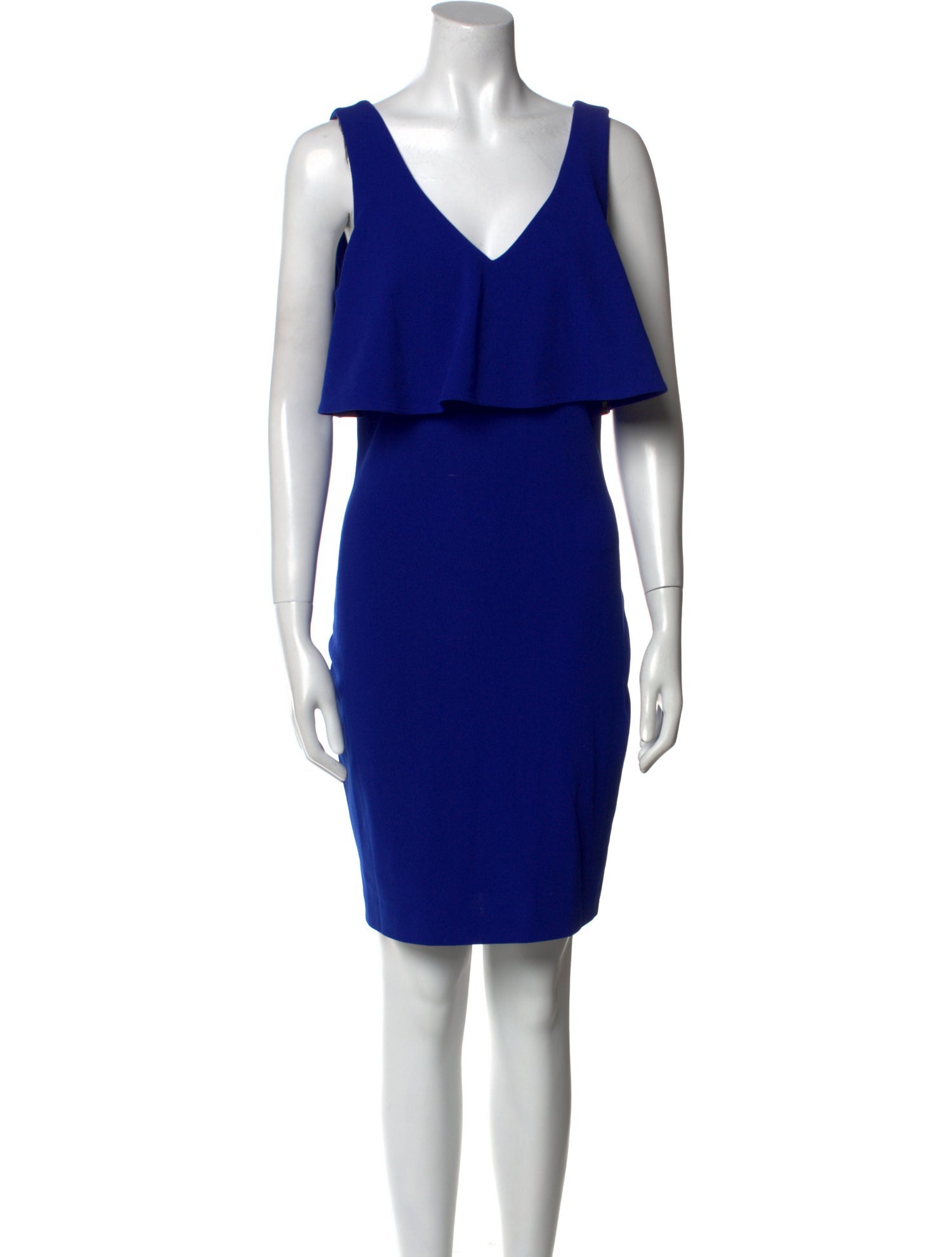 Badgley Mischka V-Neck Mini Dress